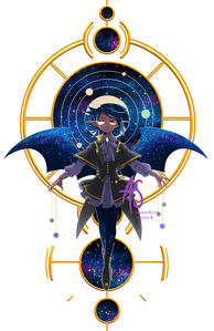 A collab with Armatages featuring an original character themed off of space.