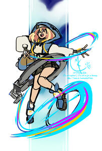A sketch for a print of Bridget from Guilty Gear.