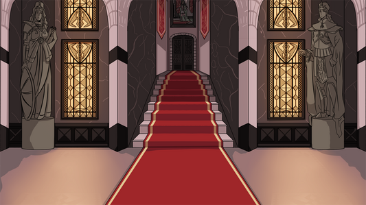 A castle foyer from april was a fool