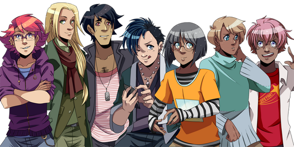 Several character sprites from Diadol